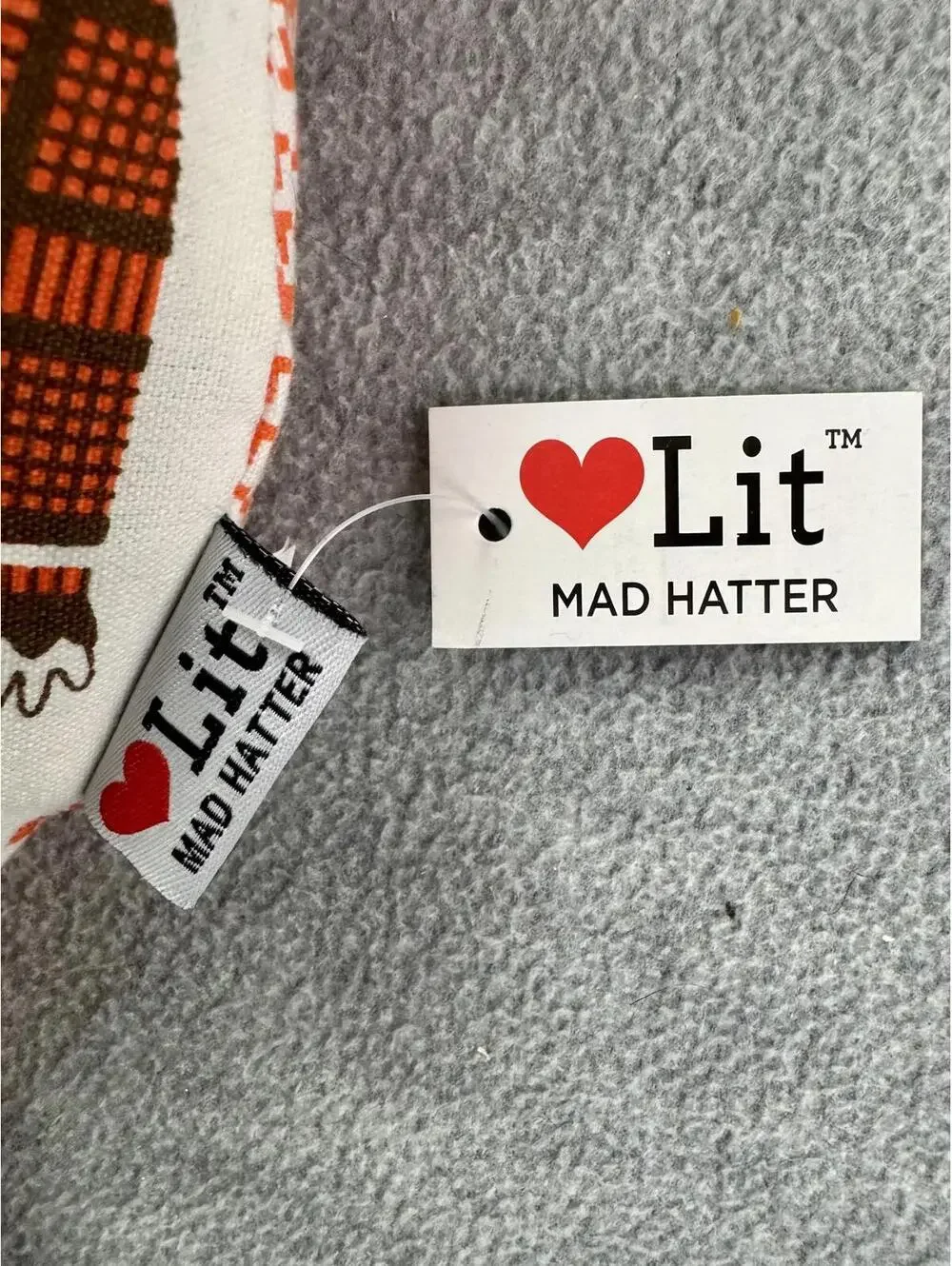 mad hatter lit for‎ nerdy gibbs smith plush doll alice in wonderland pillow